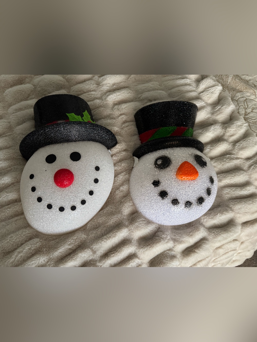 Two Snowmen Christmas Porch Light Covers Holiday Outdoor Light Decoration Frosty